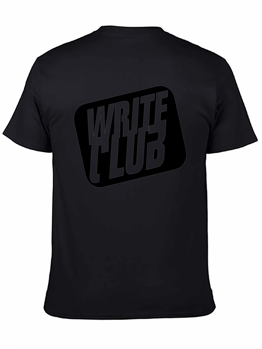 Write Club Graphic Tee - Black Cotton T-Shirt