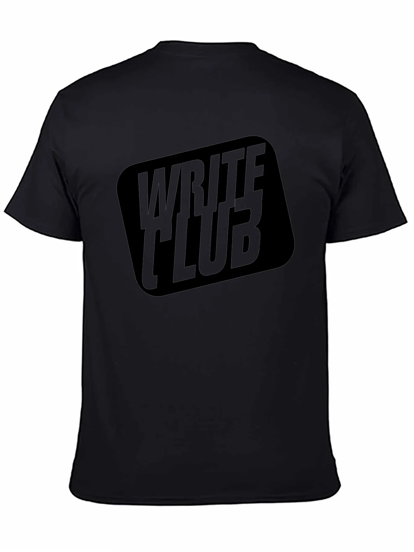 Write Club Graphic Tee - Black Cotton T-Shirt