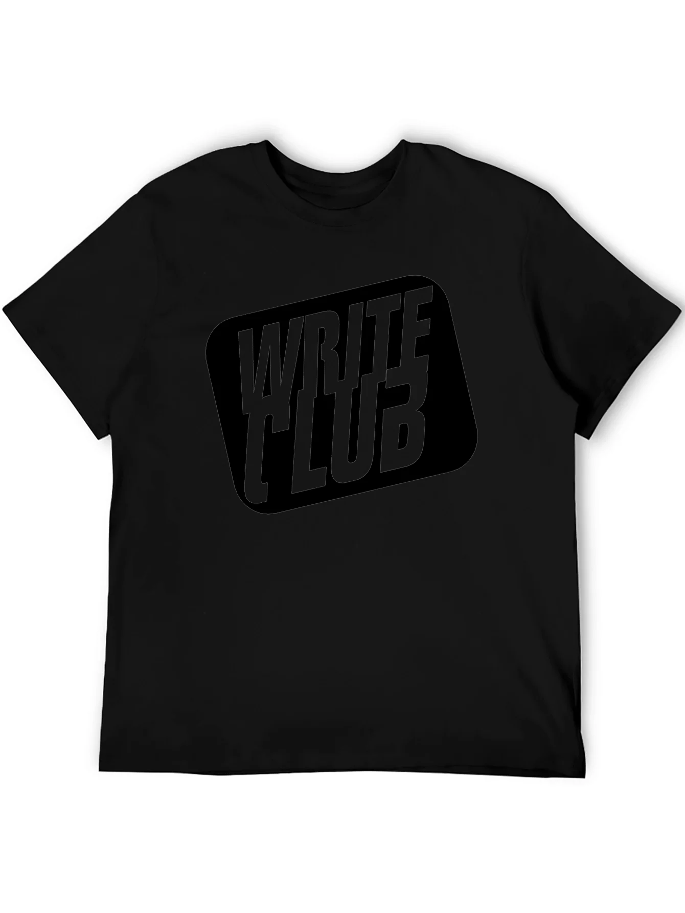 Write Club Graphic Tee - Black Cotton T-Shirt