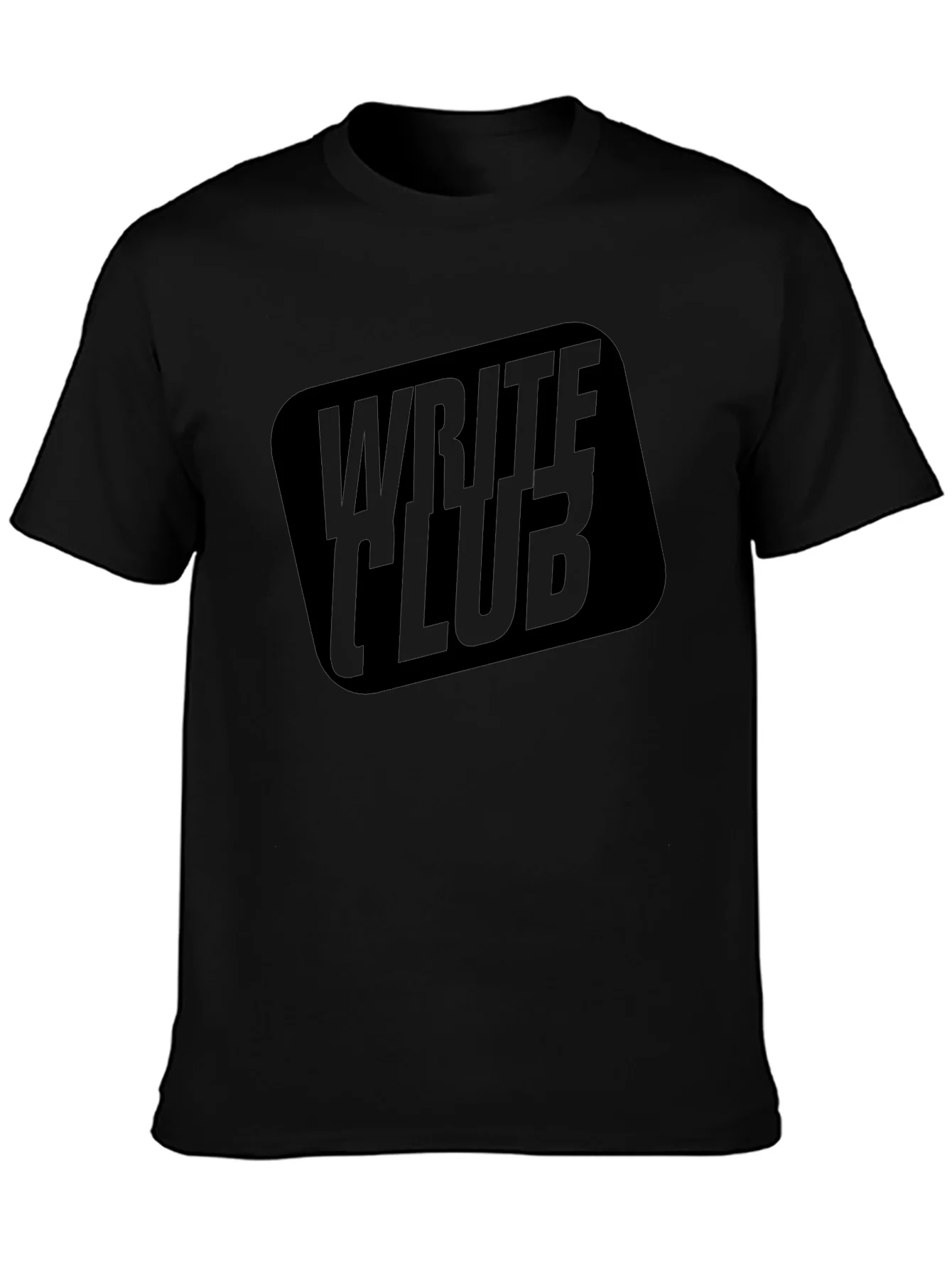 Write Club Graphic Tee - Black Cotton T-Shirt