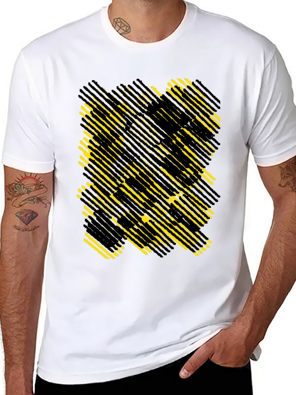 Abstract Geometric T-Shirt - Modern Graphic Tee