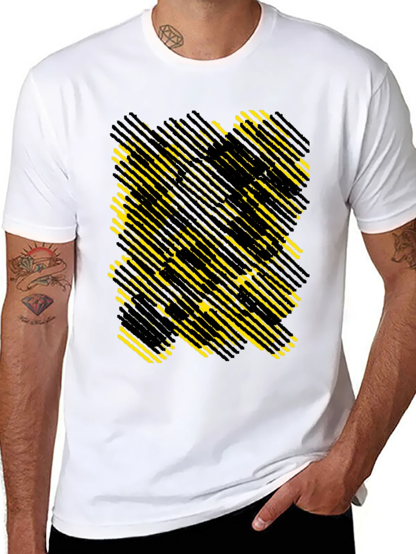 Abstract Geometric T-Shirt - Modern Graphic Tee