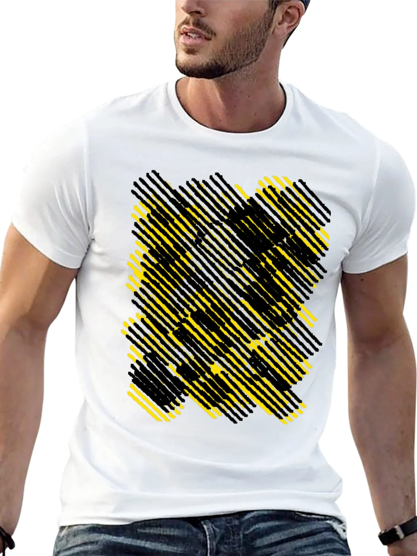 Abstract Geometric T-Shirt - Modern Graphic Tee