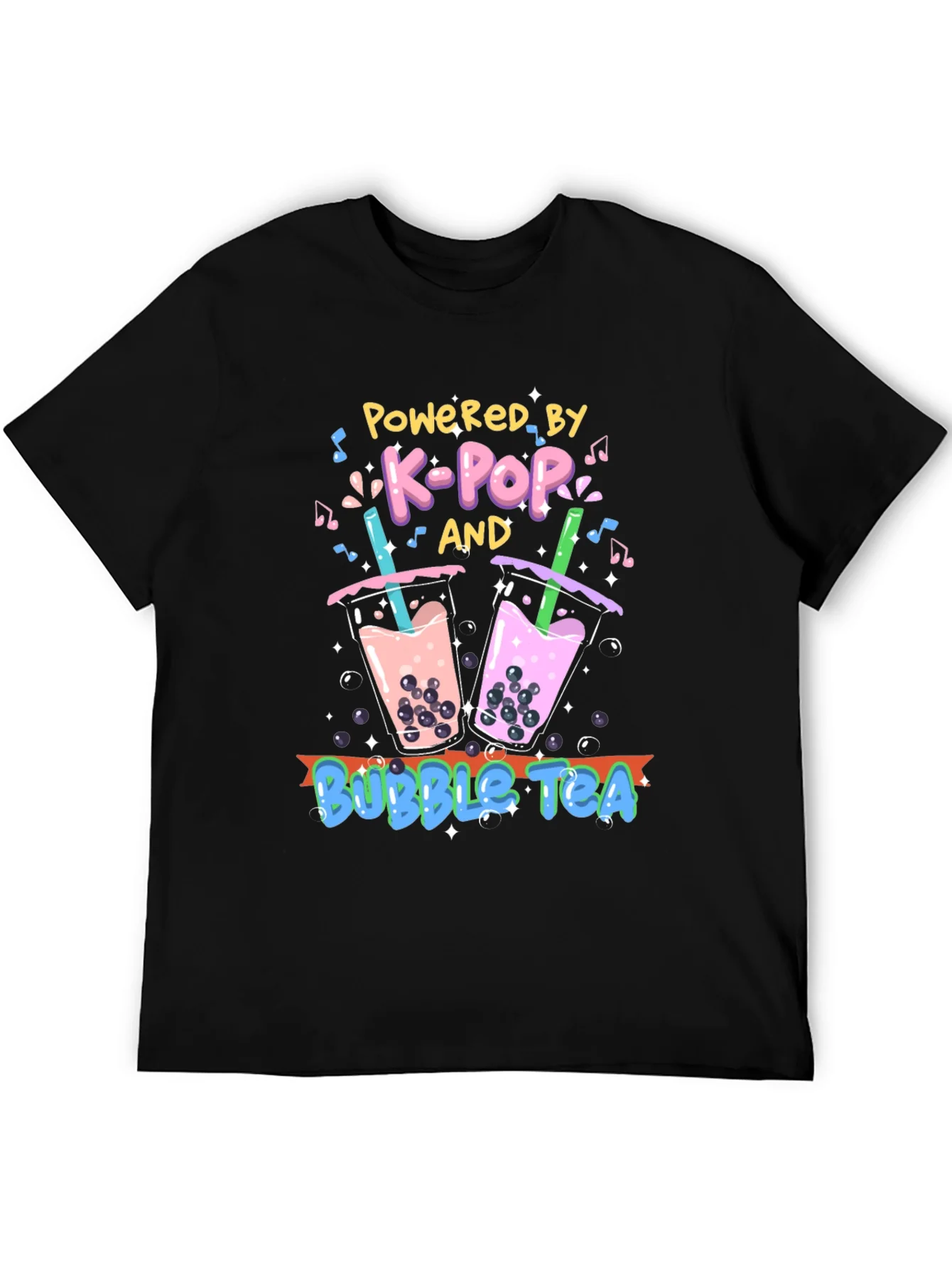 K-Pop and Bubble Tea Graphic T-Shirt