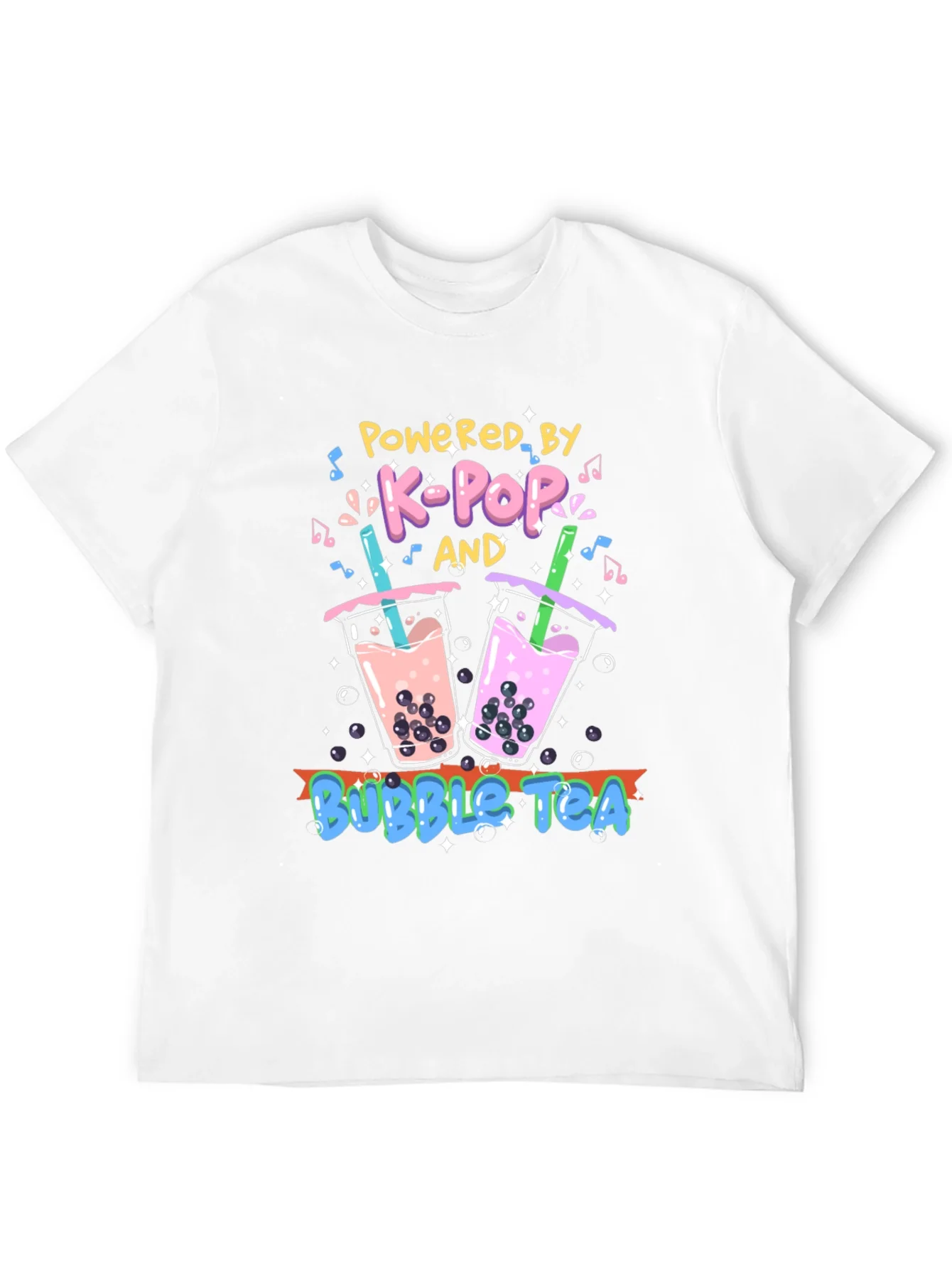 K-Pop and Bubble Tea Graphic T-Shirt