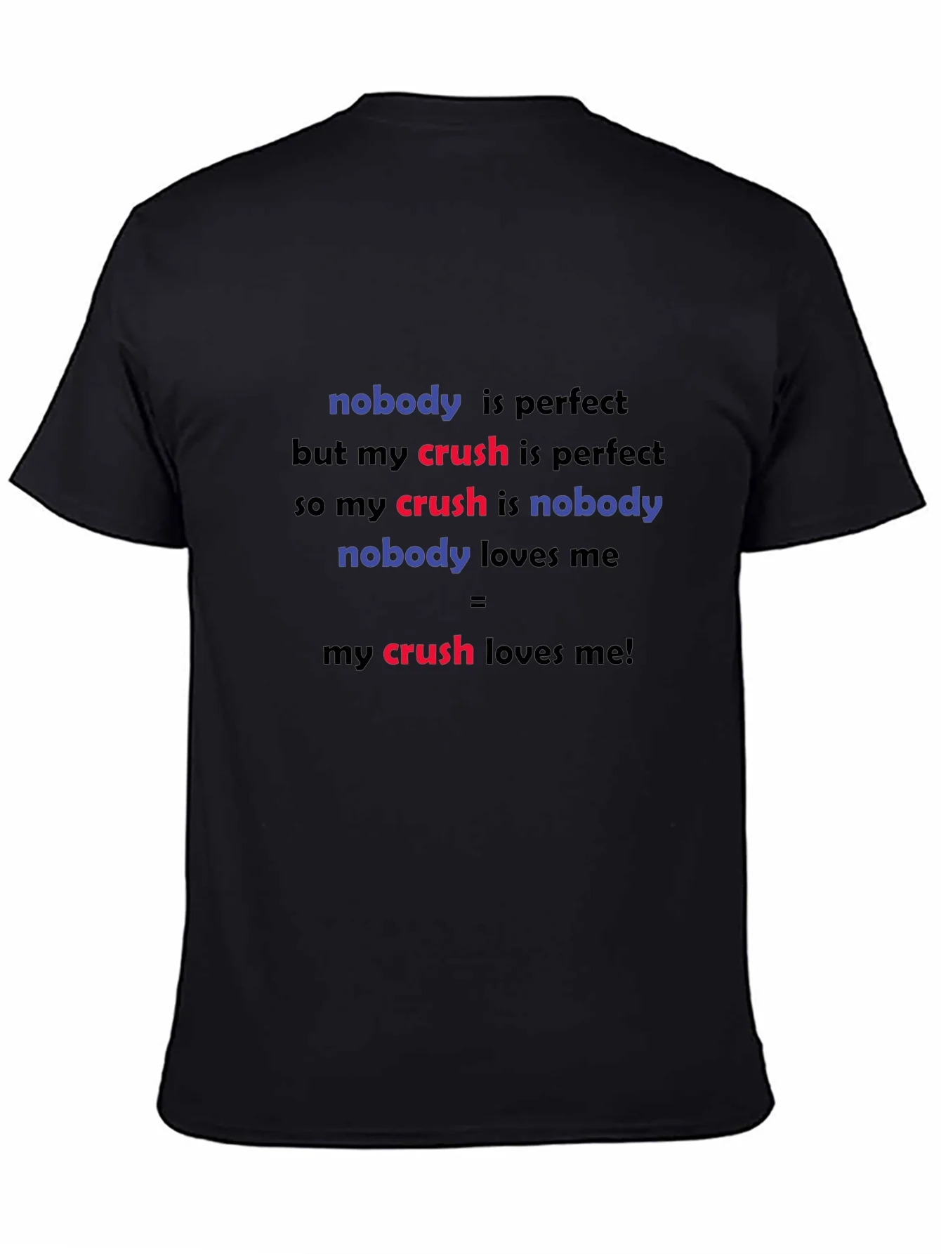 Funny Crush T-Shirt - Nobody is Perfect