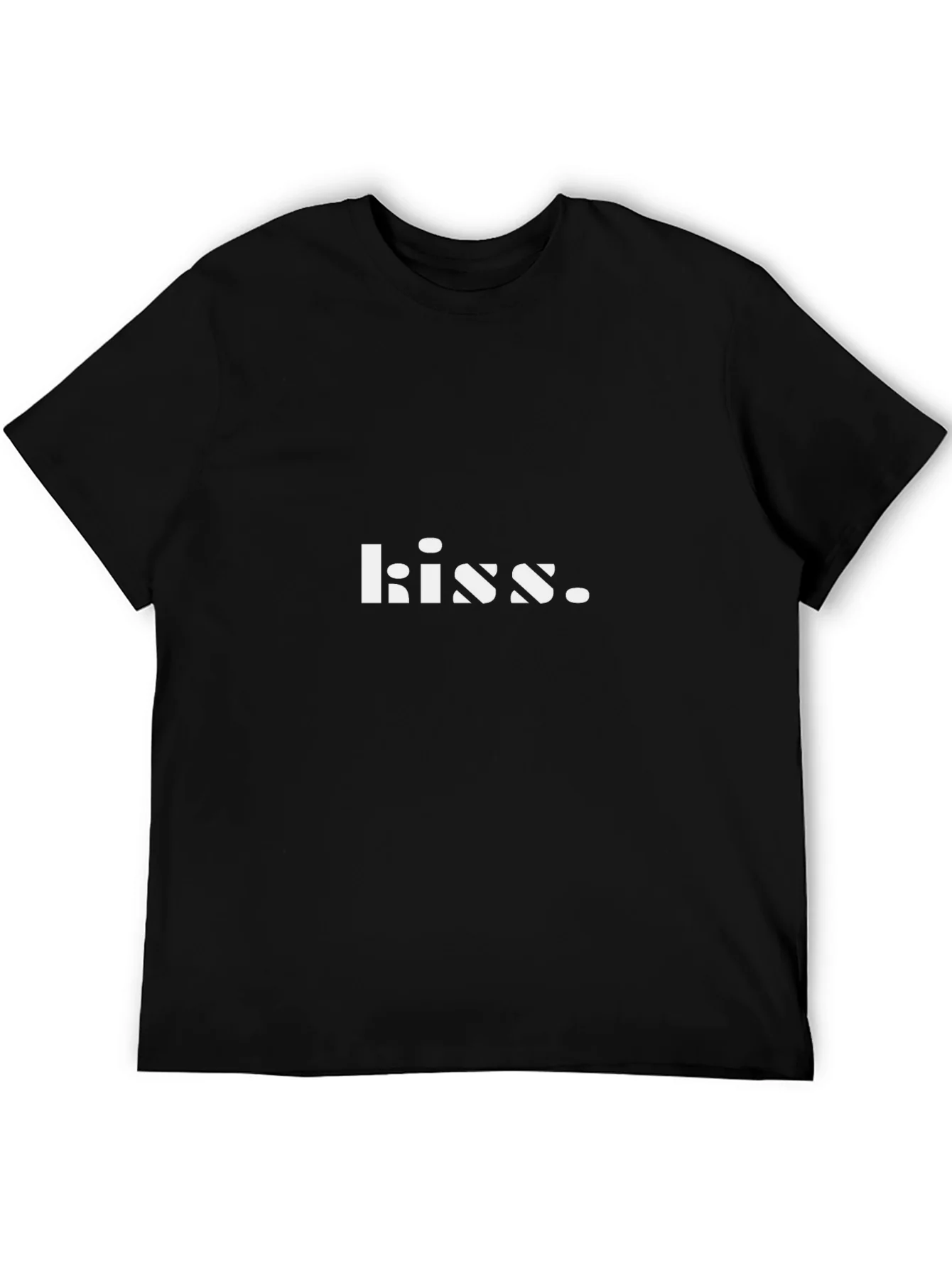 Kiss Graphic Black T-Shirt - Soft Cotton Blend