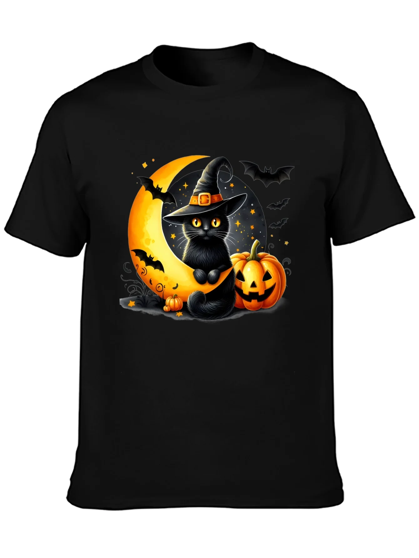 Halloween Cat Moon T-Shirt