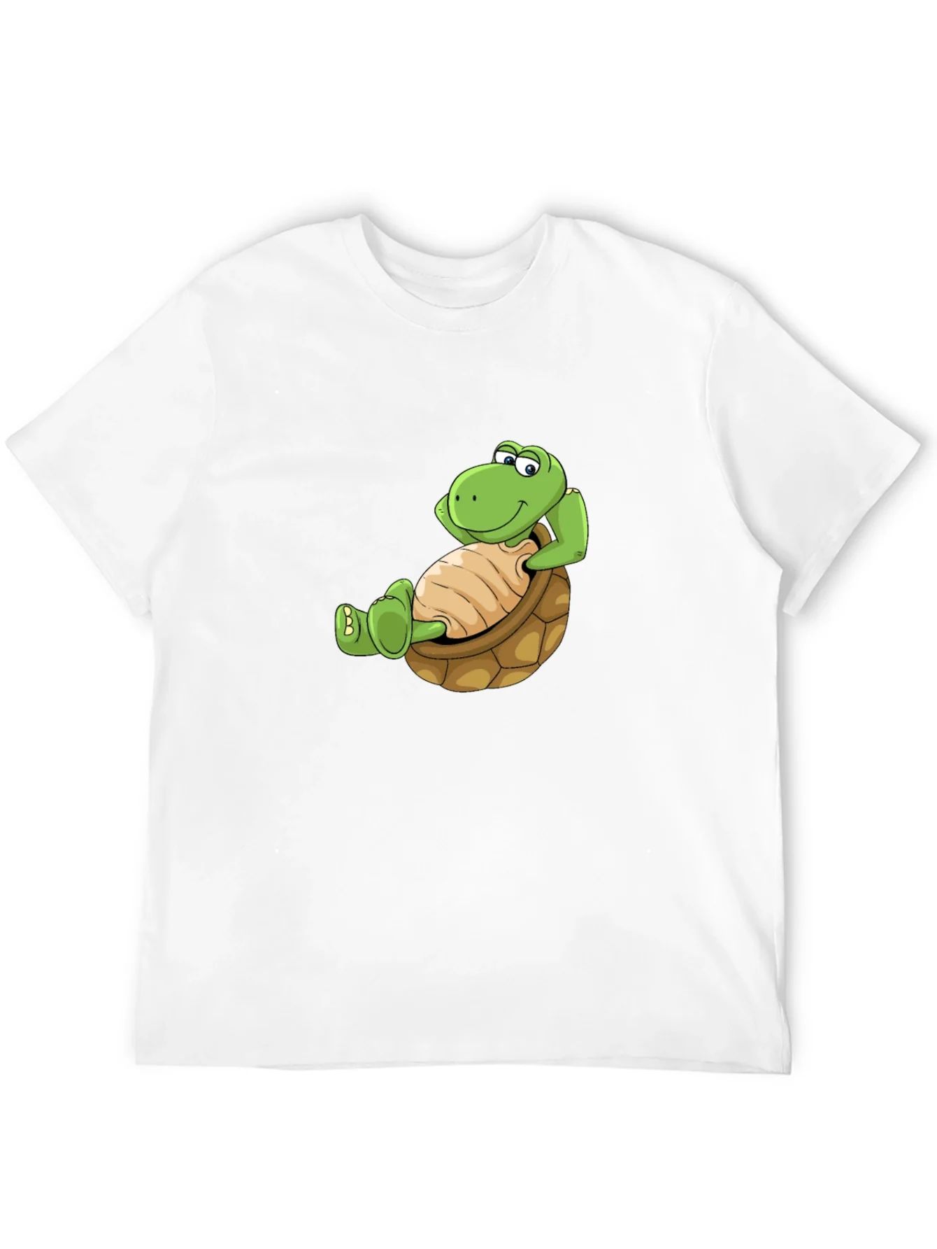 Relaxing Turtle Graphic Tee - Black