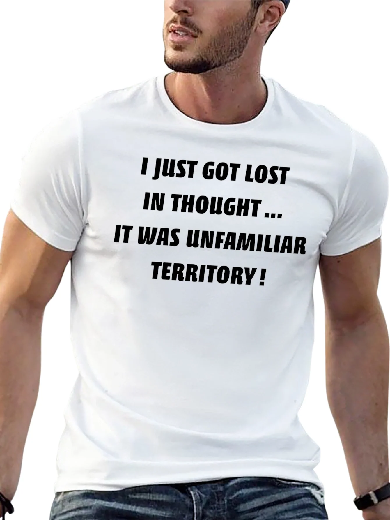 Lost in Thought Novelty Graphic T-Shirt