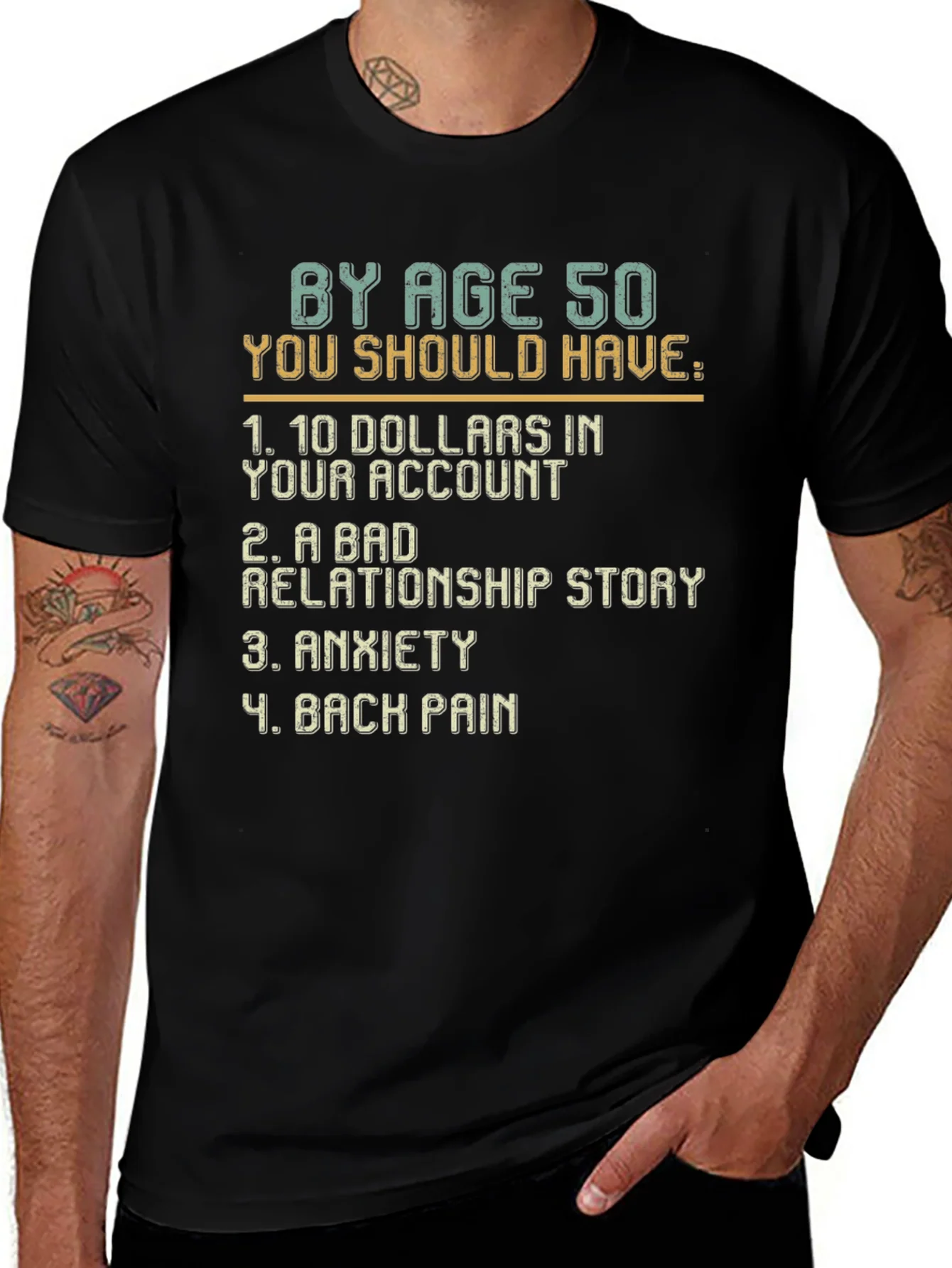 Humorous By Age 50 Graphic T-Shirt