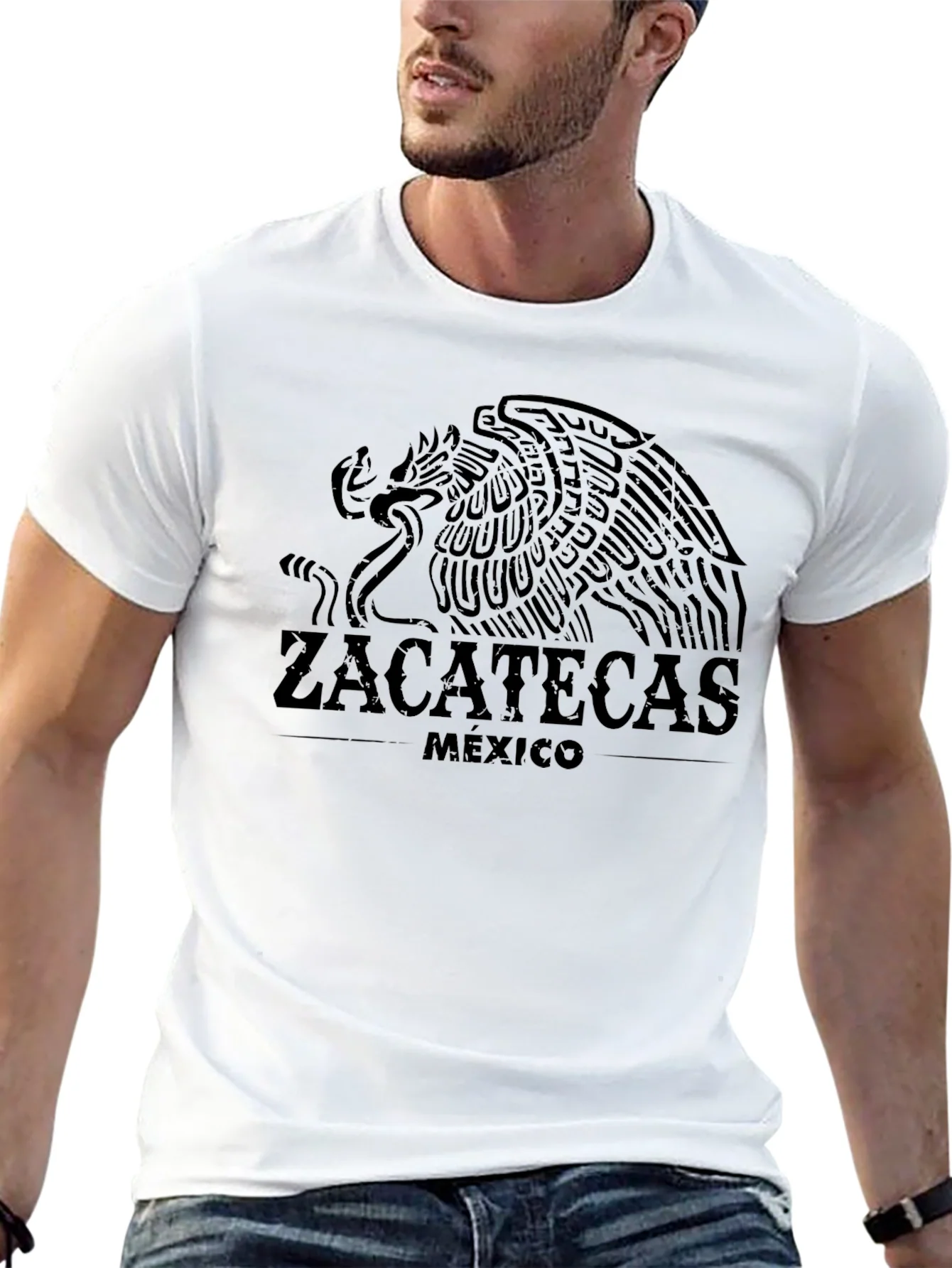 Zacatecas Mexico Eagle Graphic T-Shirt