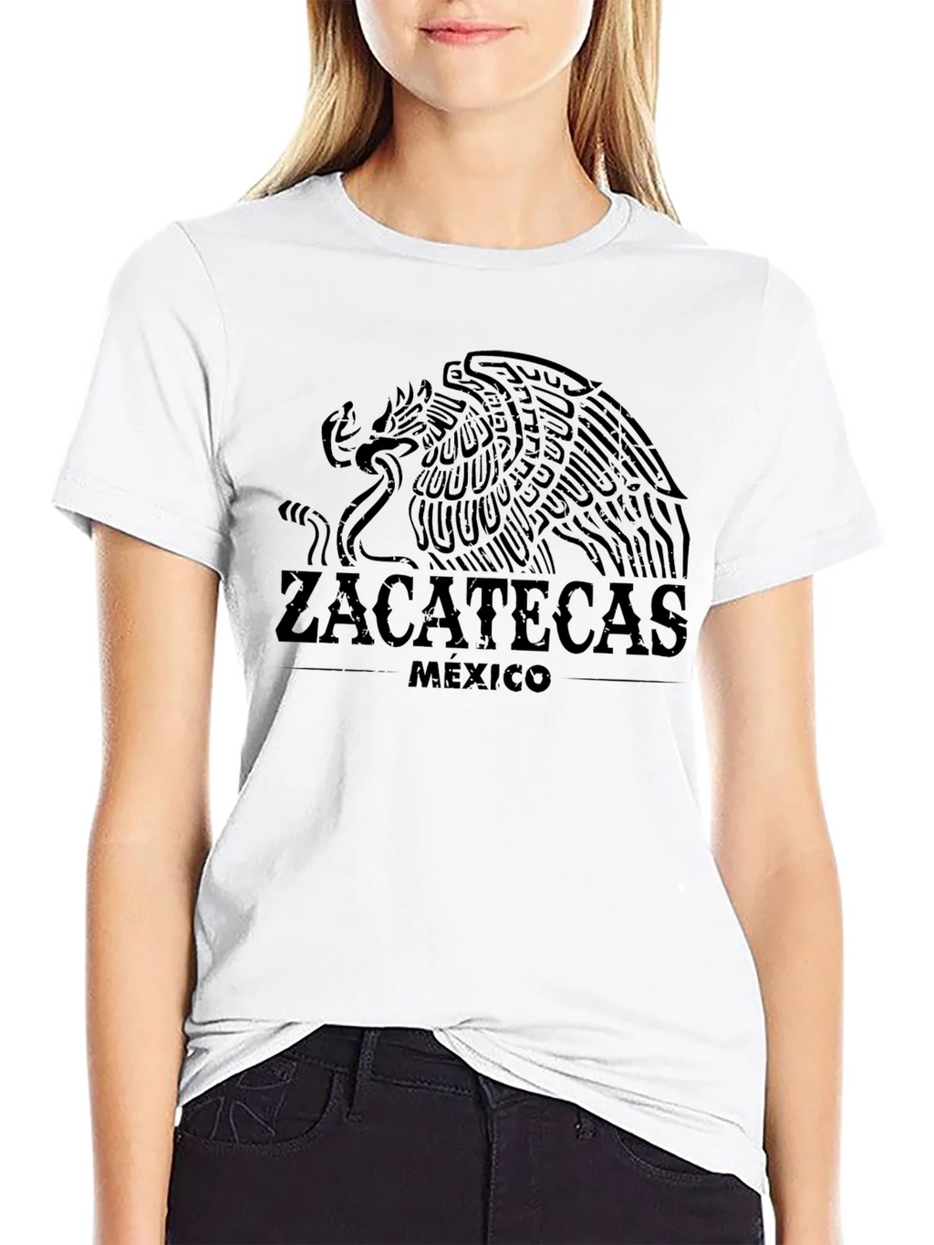 Zacatecas Mexico Eagle Graphic T-Shirt