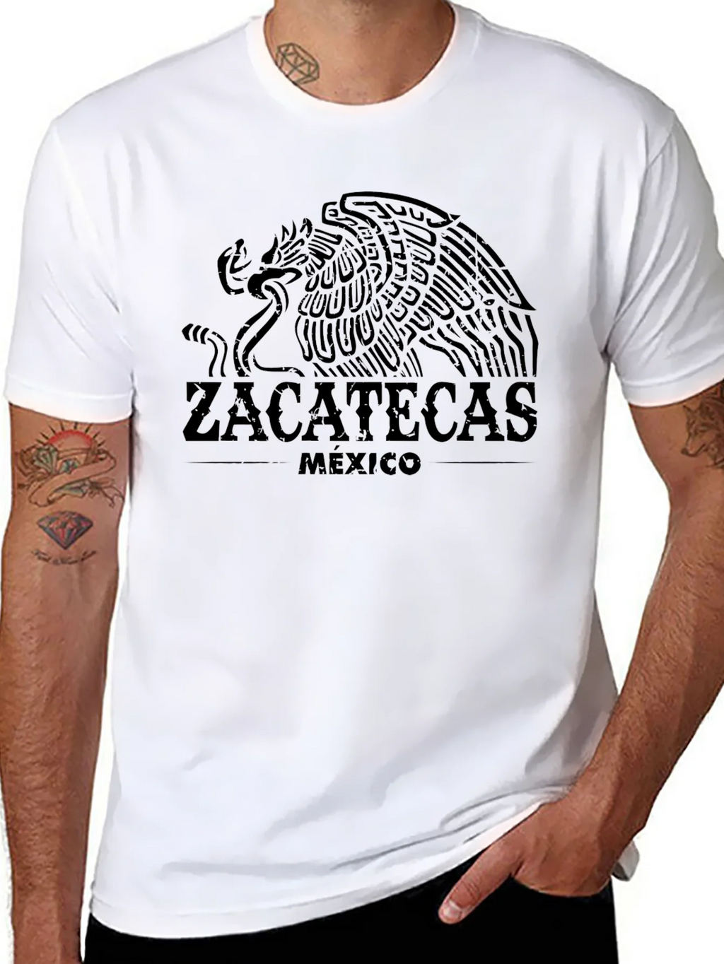 Zacatecas Mexico Eagle Graphic T-Shirt