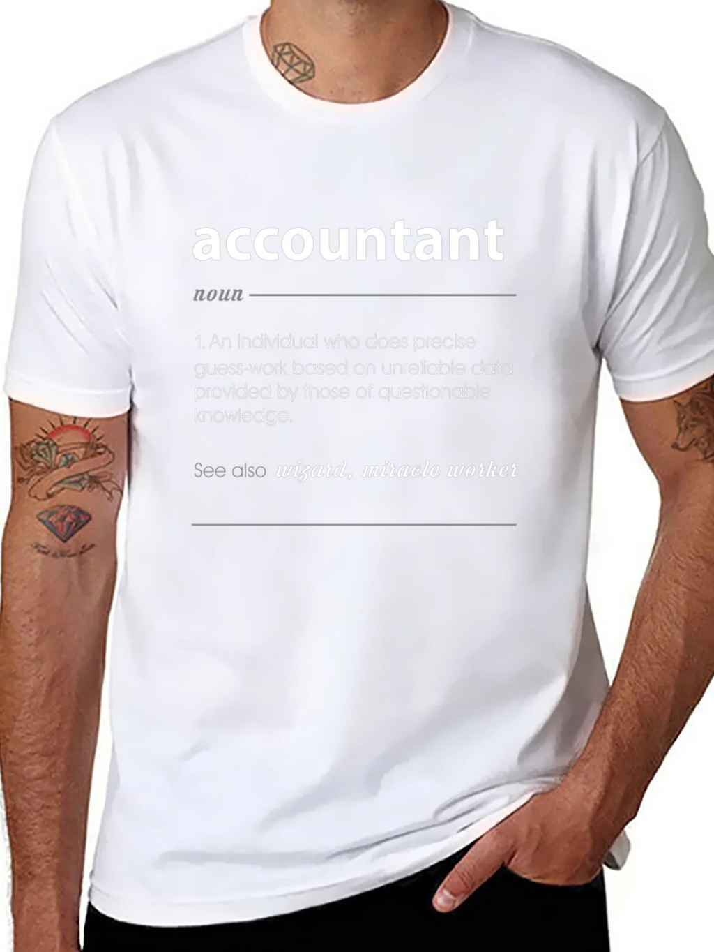 Accountant Definition Black T-Shirt - Funny Gift