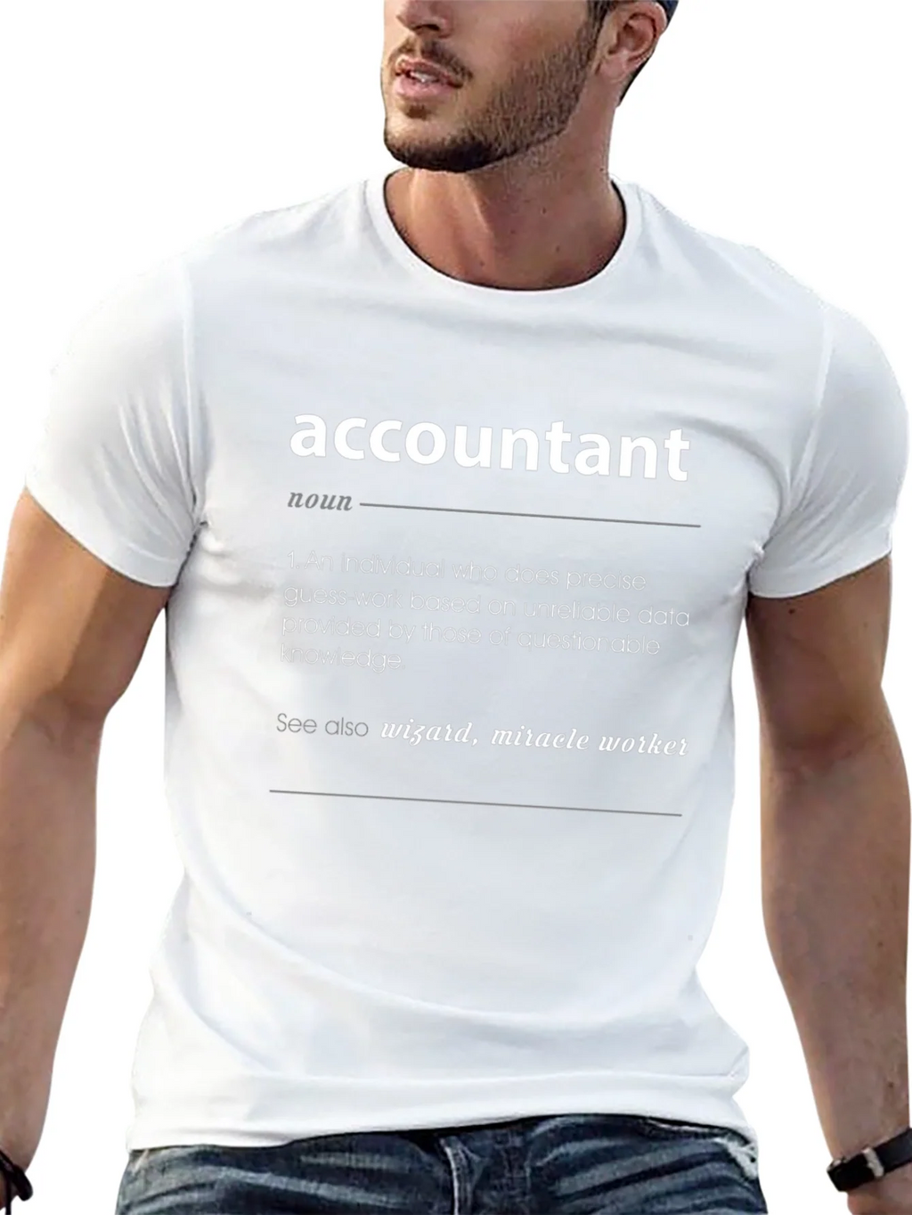 Accountant Definition Black T-Shirt - Funny Gift