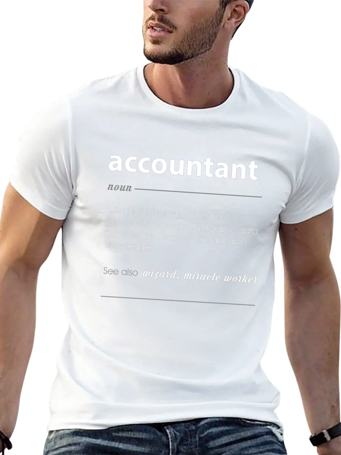 Accountant Definition Black T-Shirt - Funny Gift