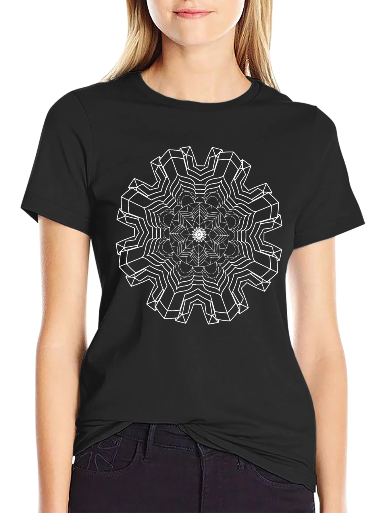 Abstract Geometric Mandala T-Shirt