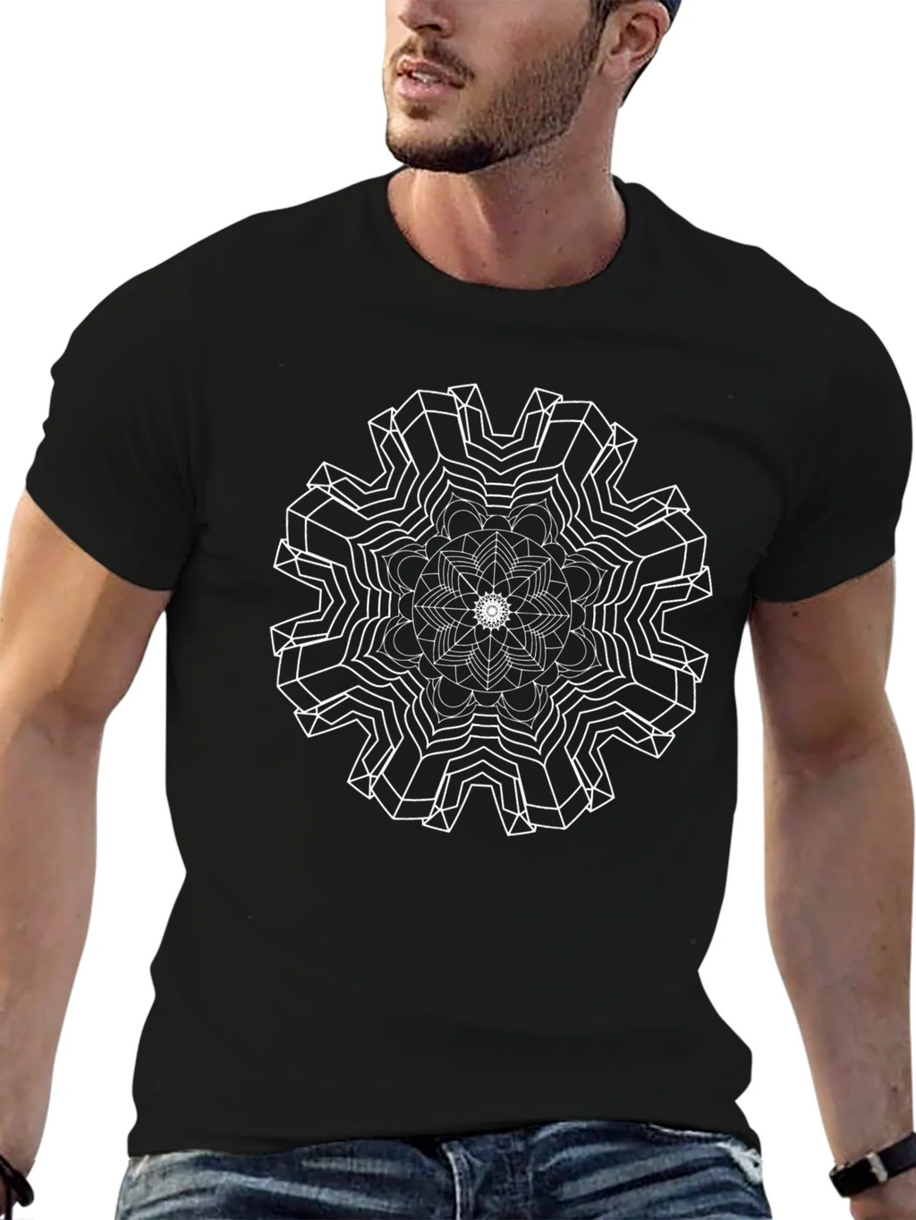 Abstract Geometric Mandala T-Shirt