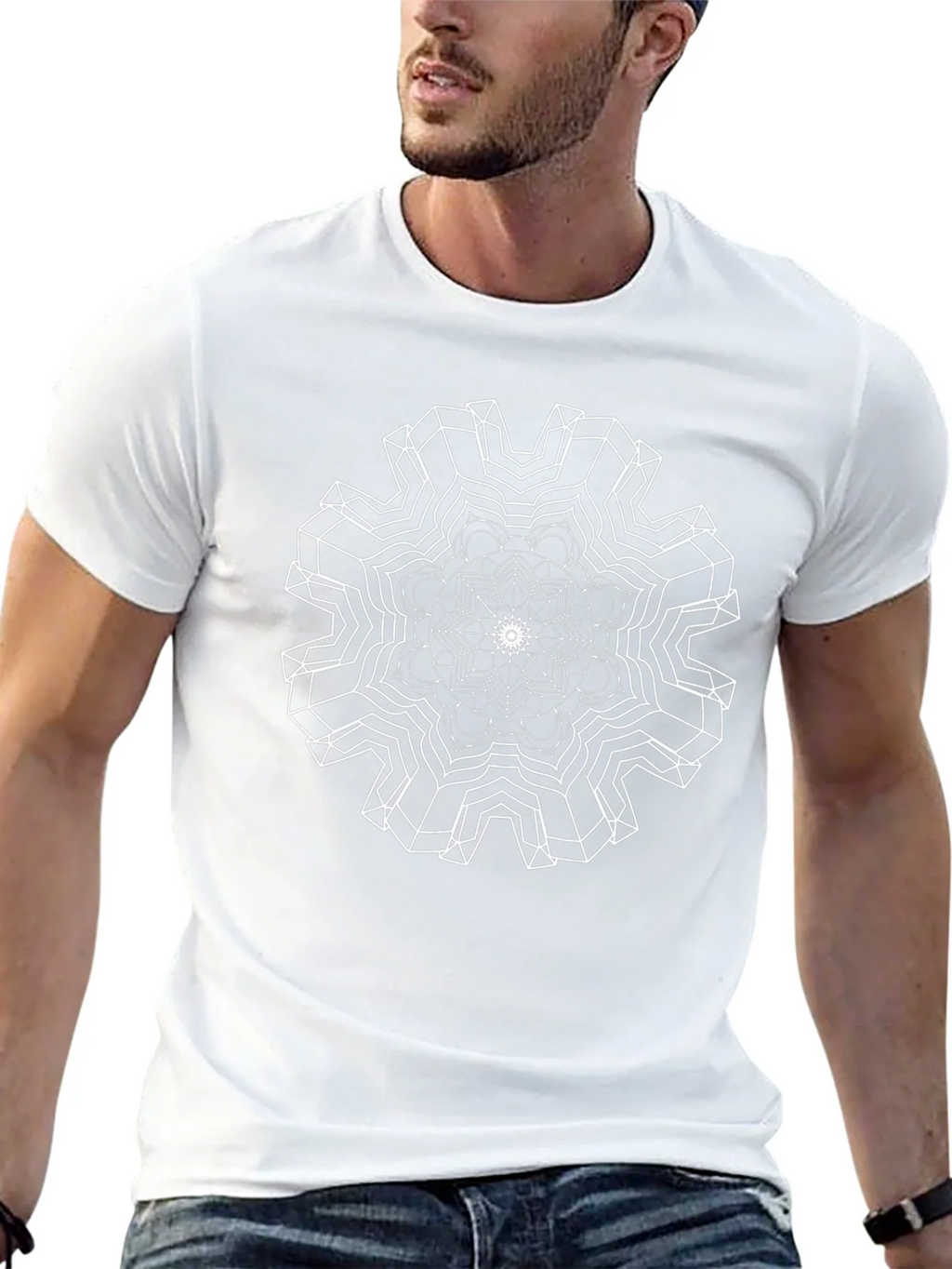 Abstract Geometric Mandala T-Shirt