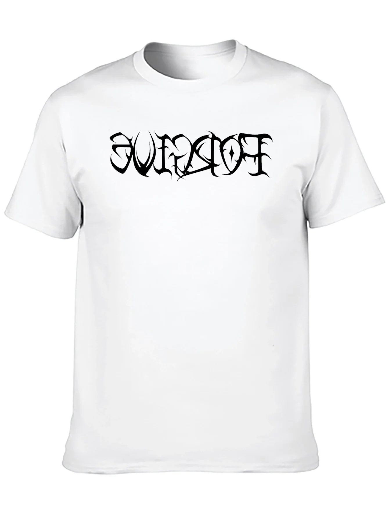 Black Gothic Script T-Shirt