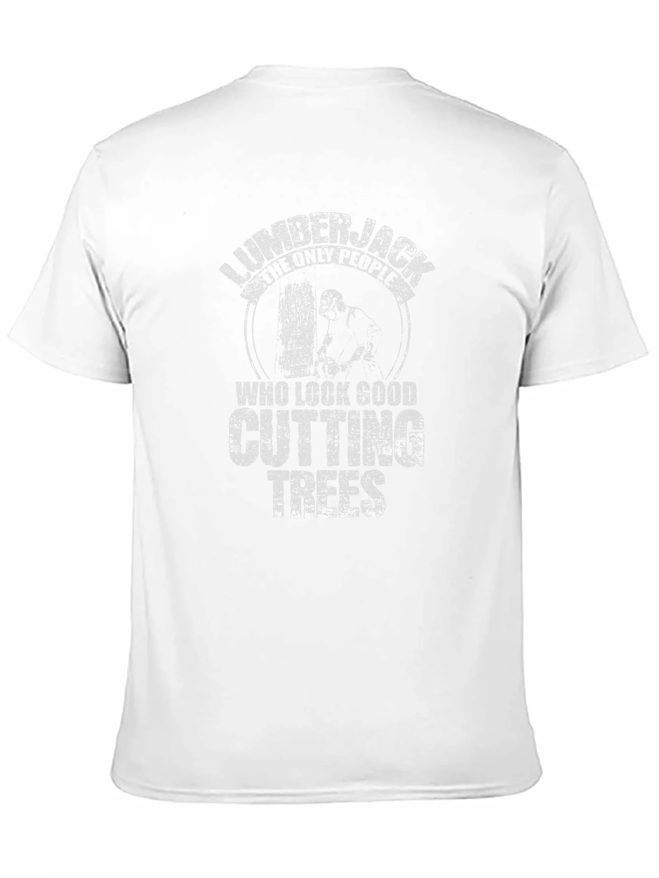 Lumberjack Cutting Trees Graphic T-Shirt