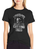 Lumberjack Cutting Trees Graphic T-Shirt