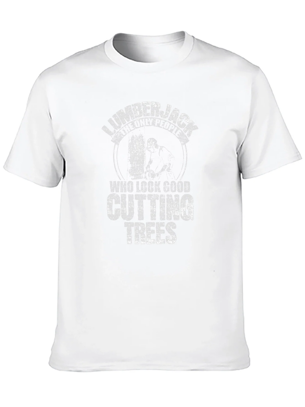 Lumberjack Cutting Trees Graphic T-Shirt