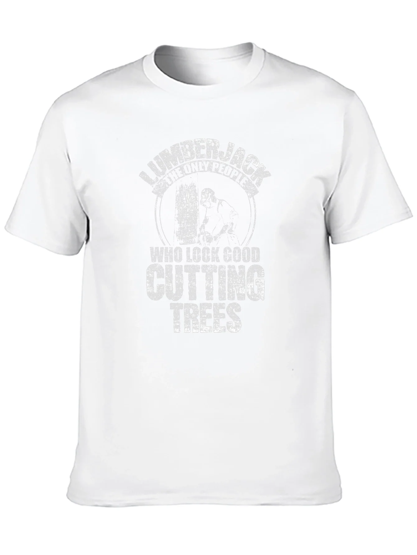 Lumberjack Cutting Trees Graphic T-Shirt