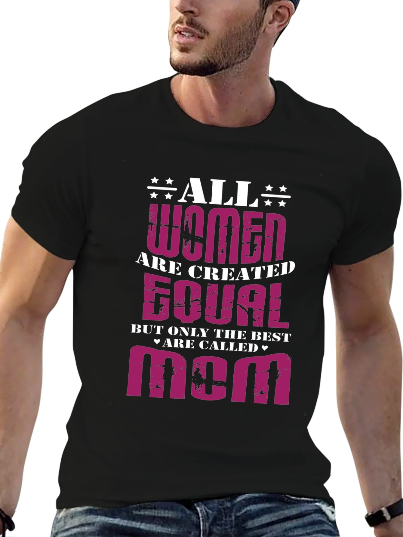 All Women Are Created Equal - Mom Graphic T-Shirt