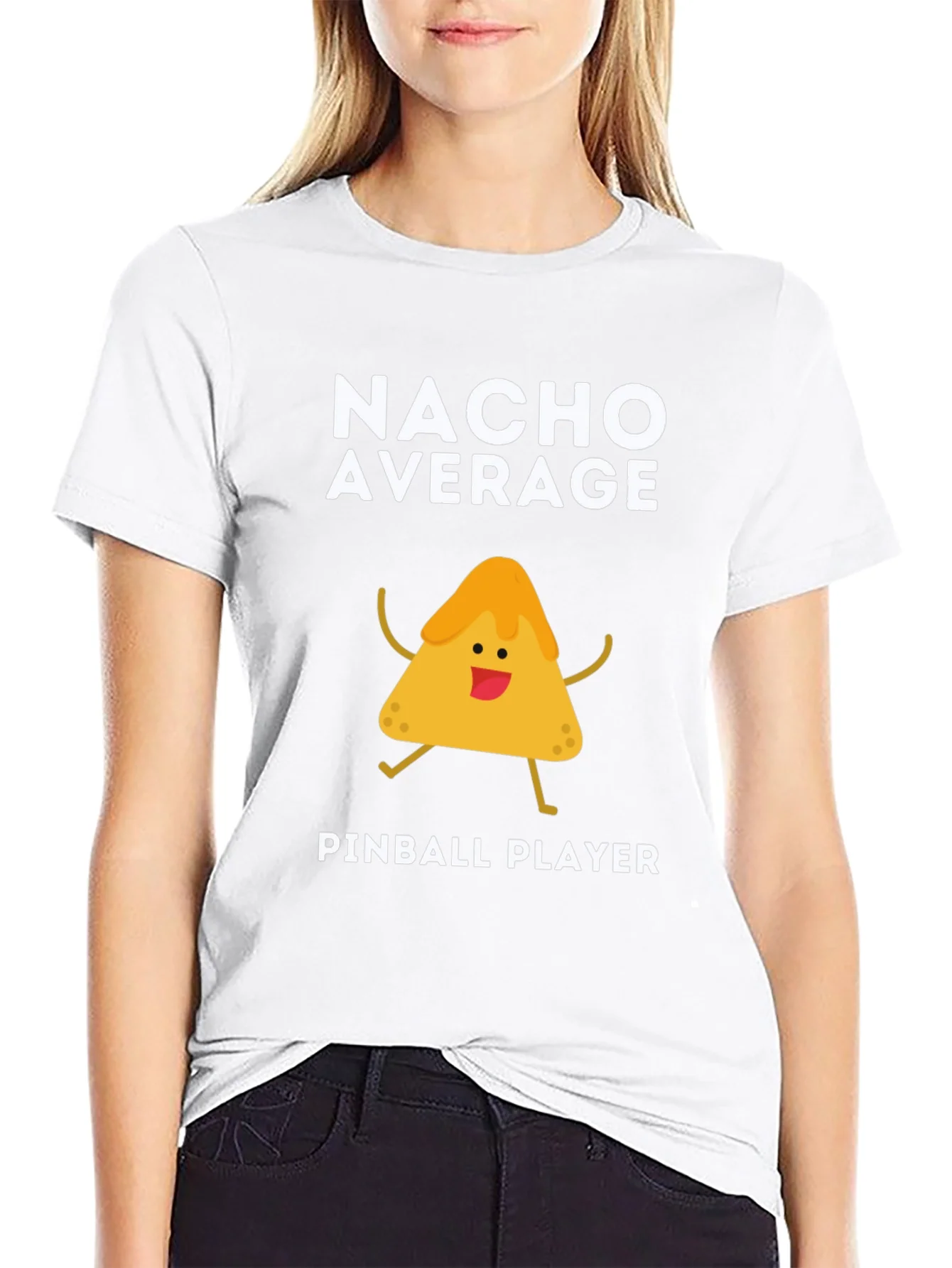 Nacho Average Pinball Player Funny Graphic Tee