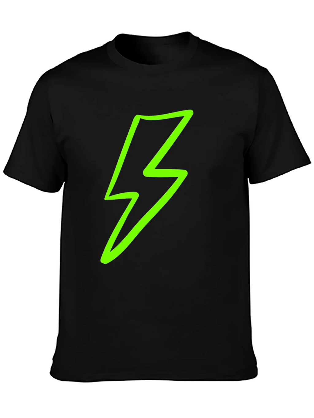 Lightning Bolt Graphic Tee - Black