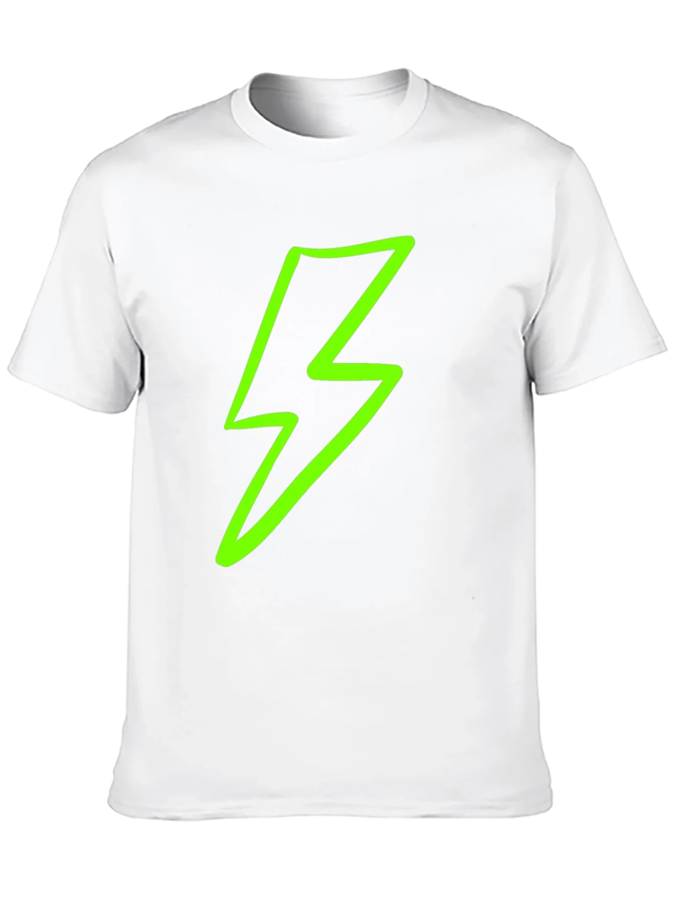 Lightning Bolt Graphic Tee - Black
