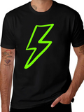 Lightning Bolt Graphic Tee - Black