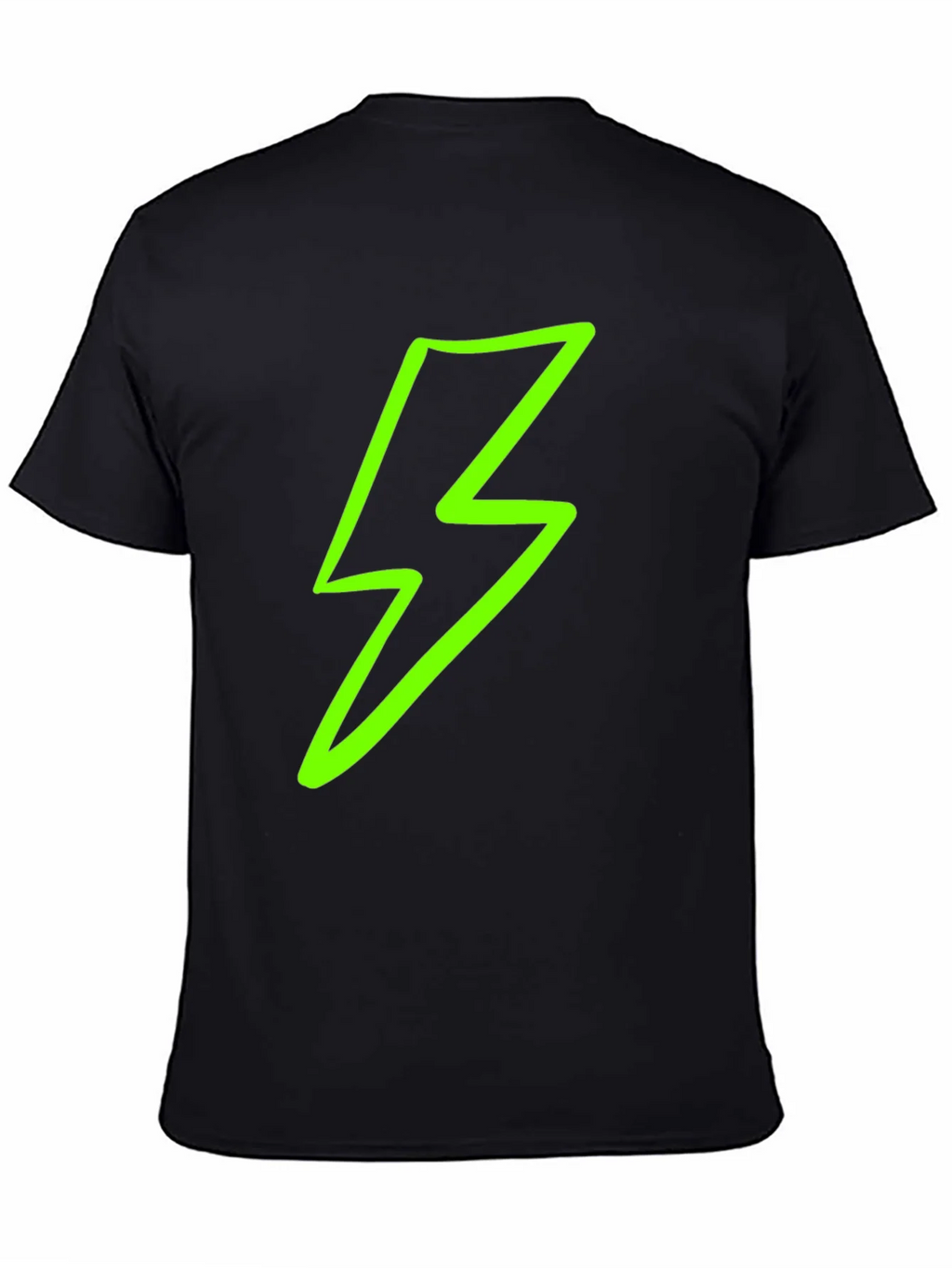 Lightning Bolt Graphic Tee - Black