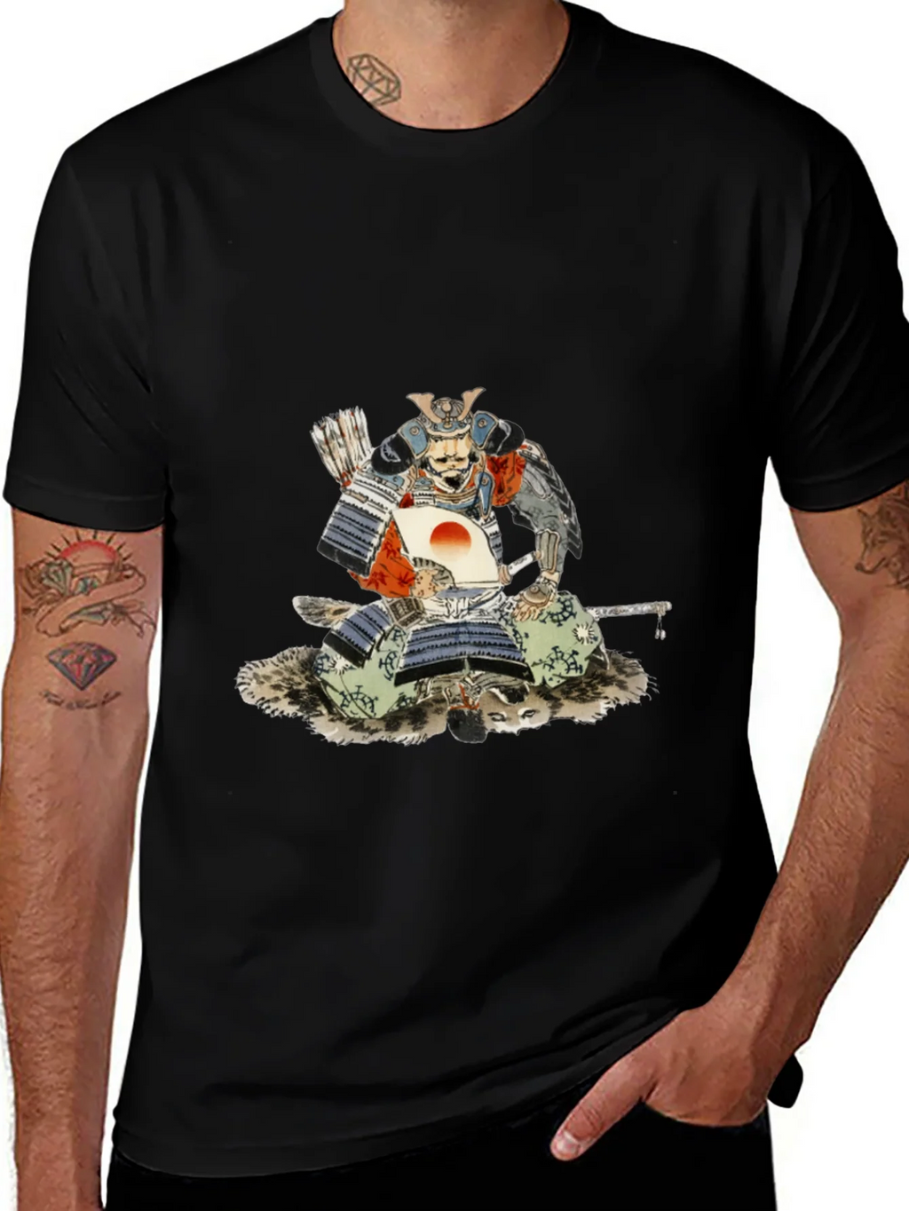 Samurai Warrior Graphic Tee - Cool & Unique