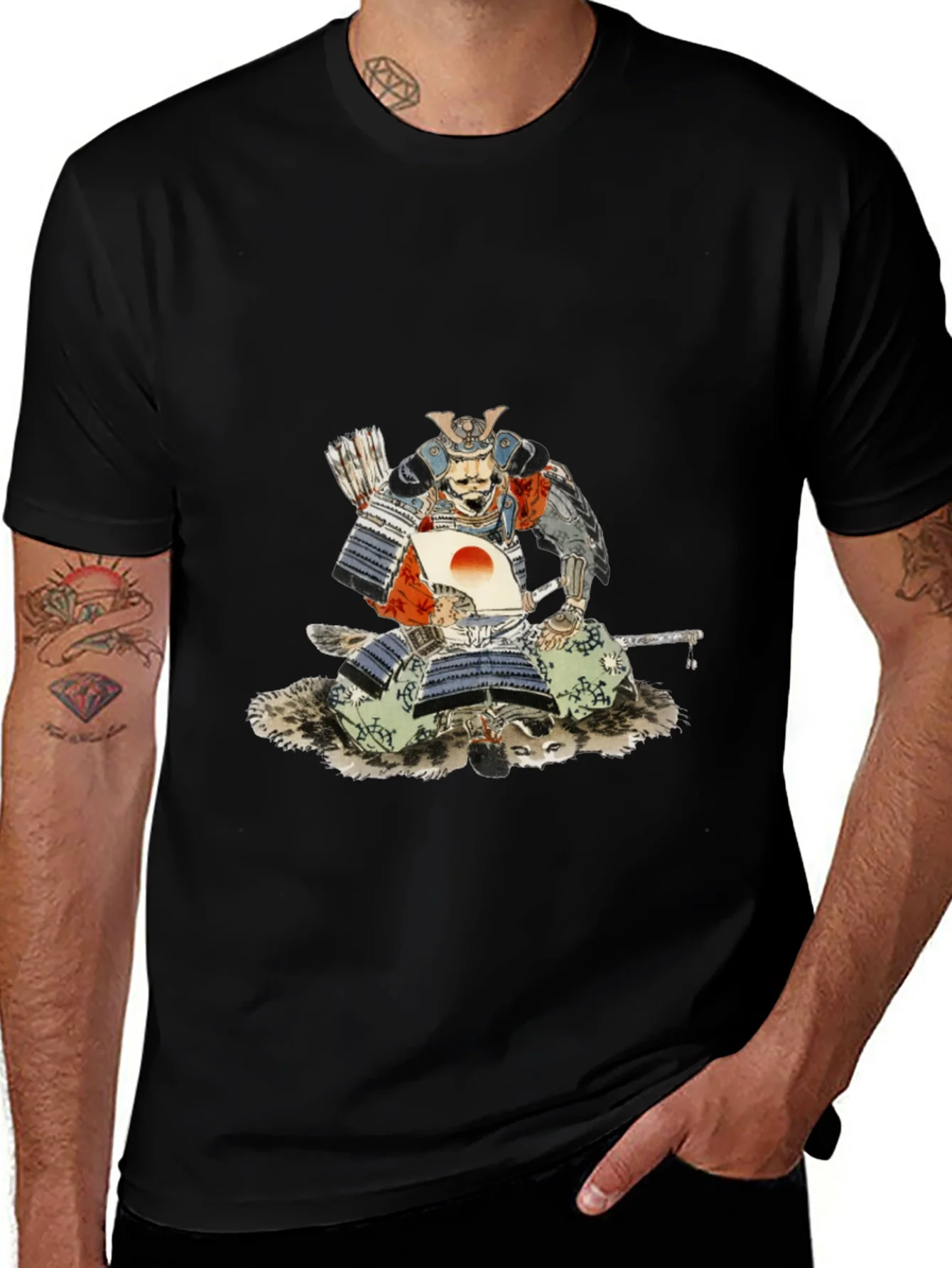 Samurai Warrior Graphic Tee - Cool & Unique