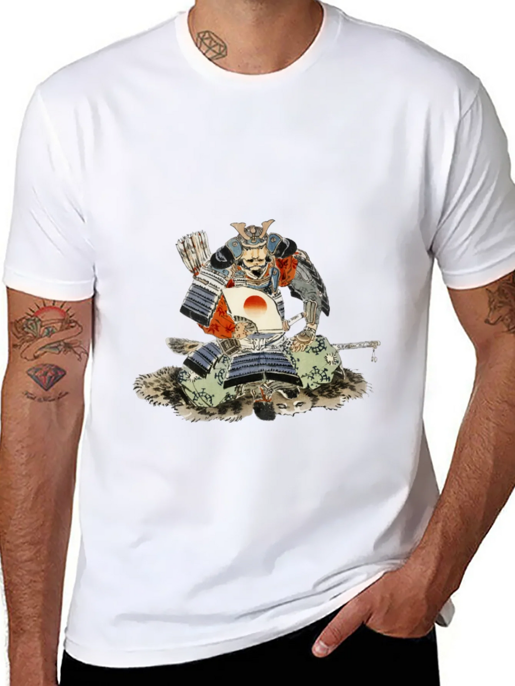 Samurai Warrior Graphic Tee - Cool & Unique
