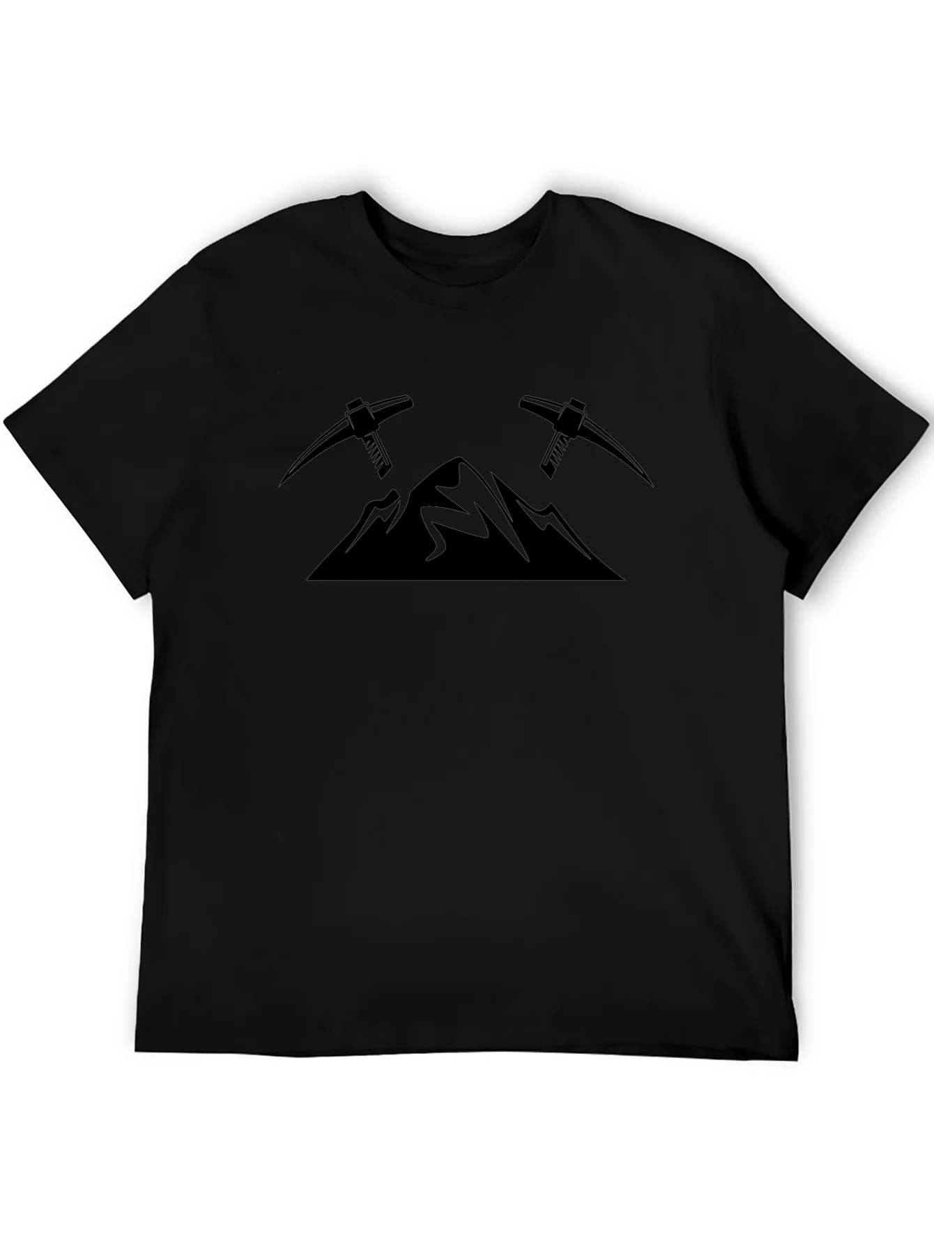 Mountain & Pickaxe Graphic Tee - Black