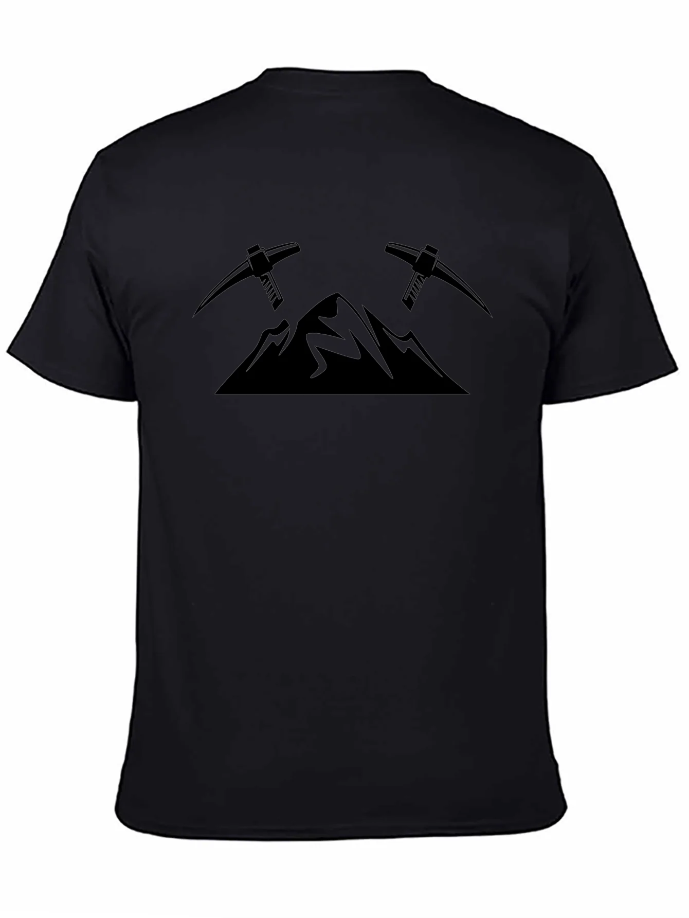 Mountain & Pickaxe Graphic Tee - Black