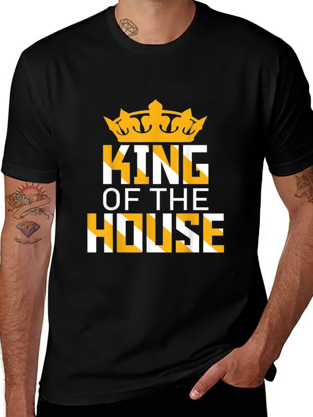 King of The House Graphic T-Shirt - Black