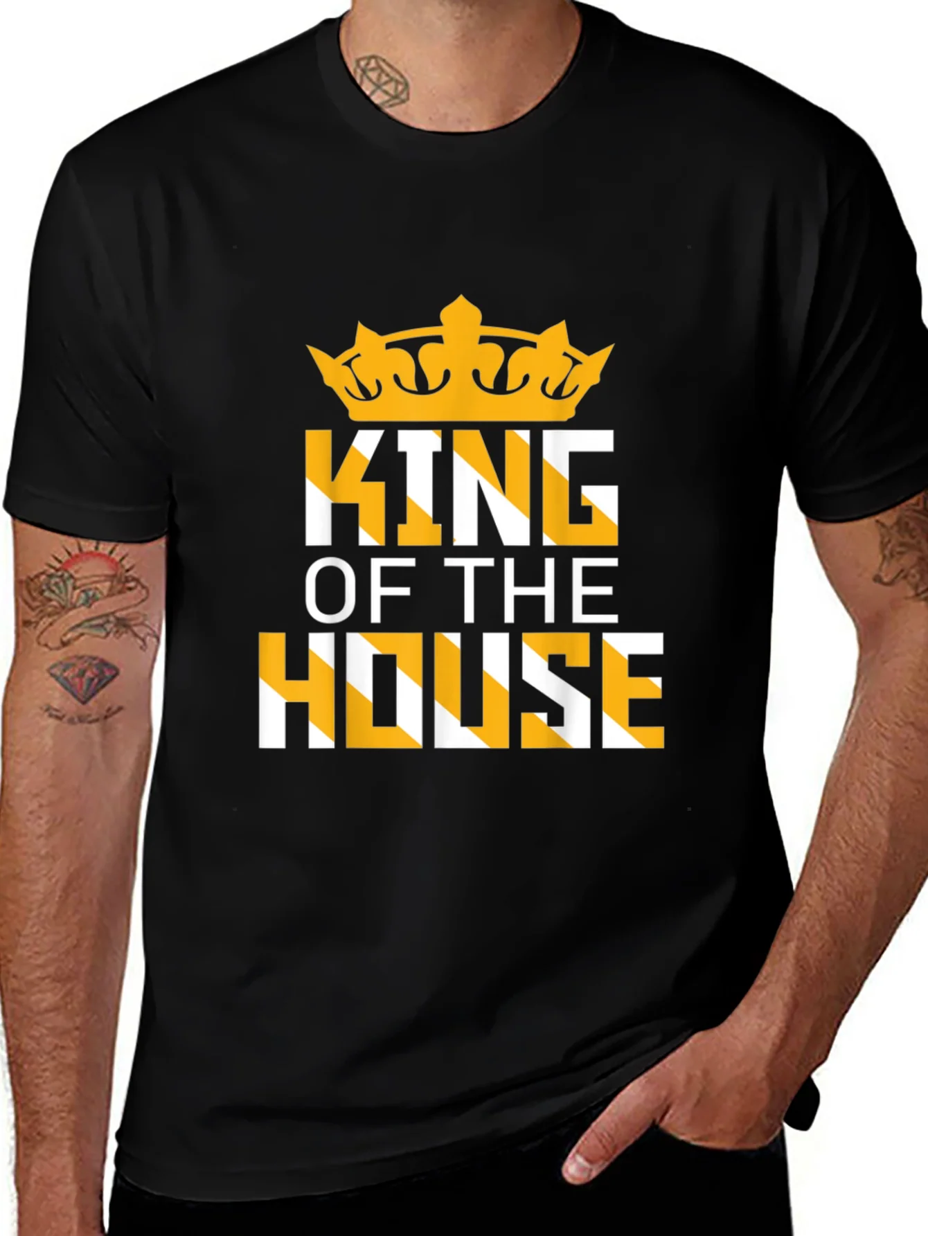 King of The House Graphic T-Shirt - Black