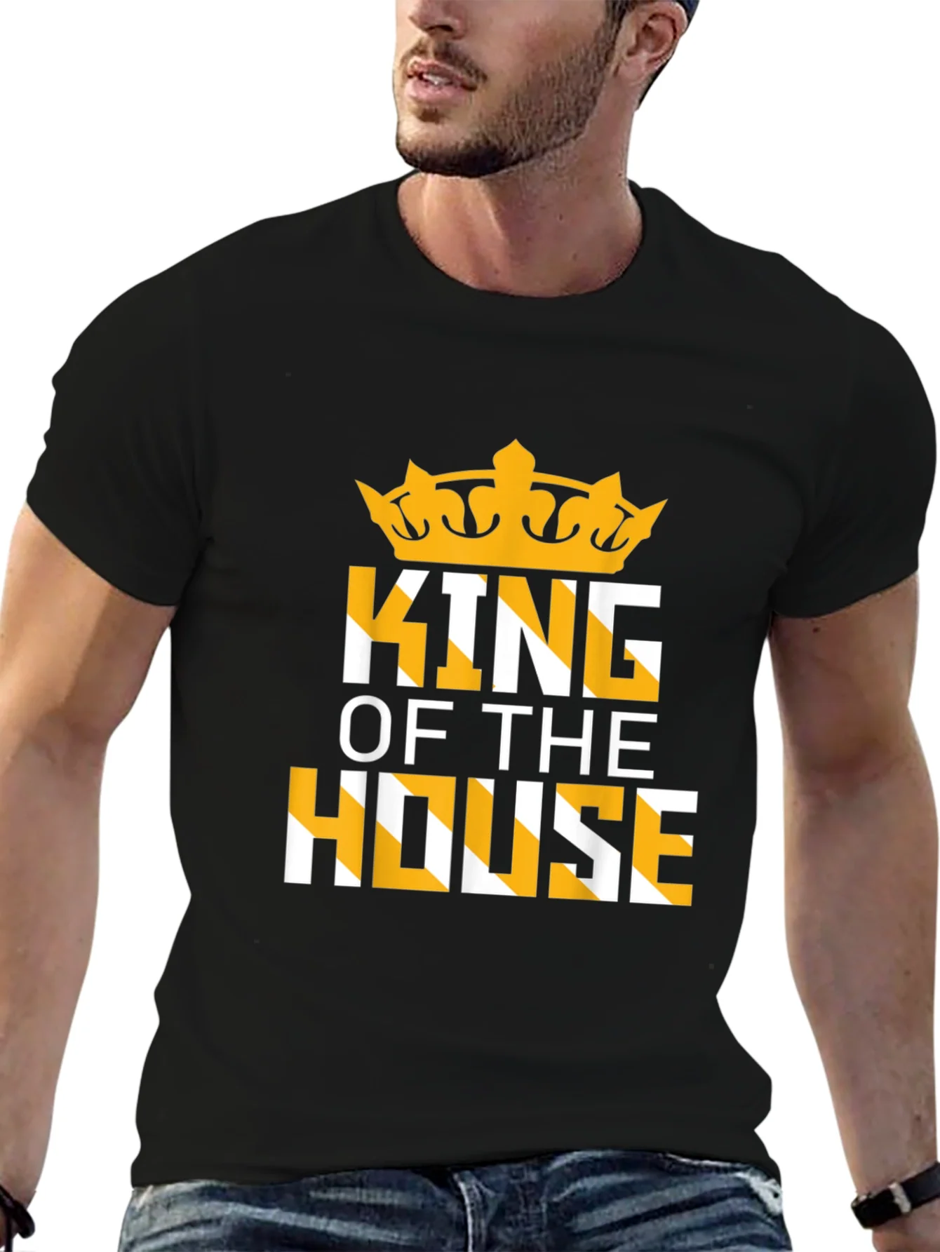 King of The House Graphic T-Shirt - Black