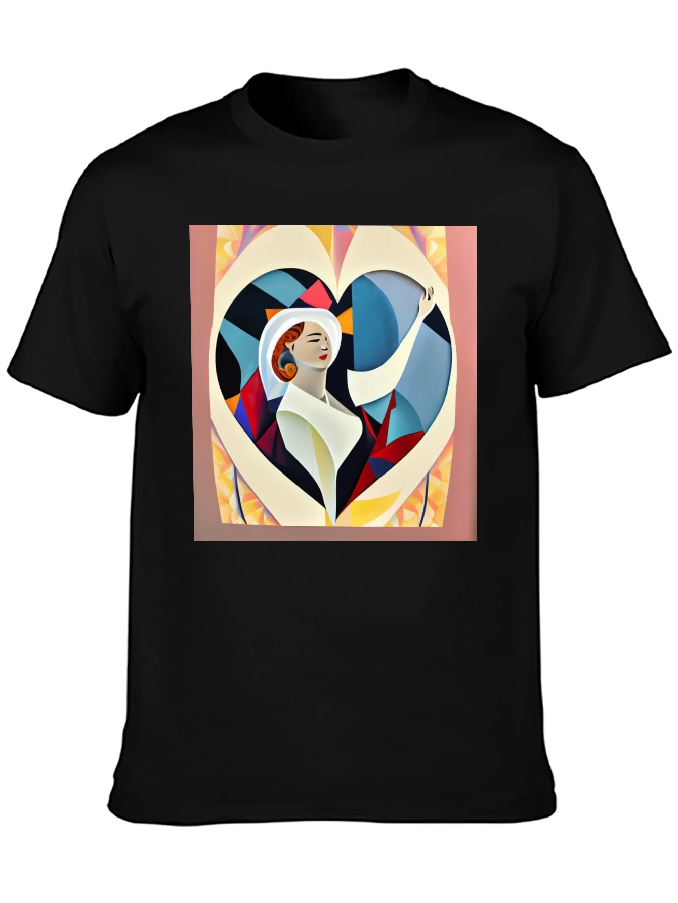 Abstract Art Woman Heart Graphic Tee