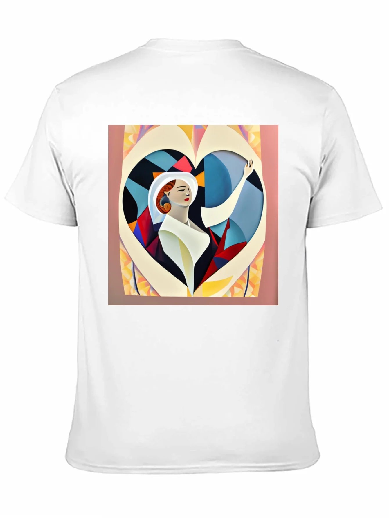 Abstract Art Woman Heart Graphic Tee