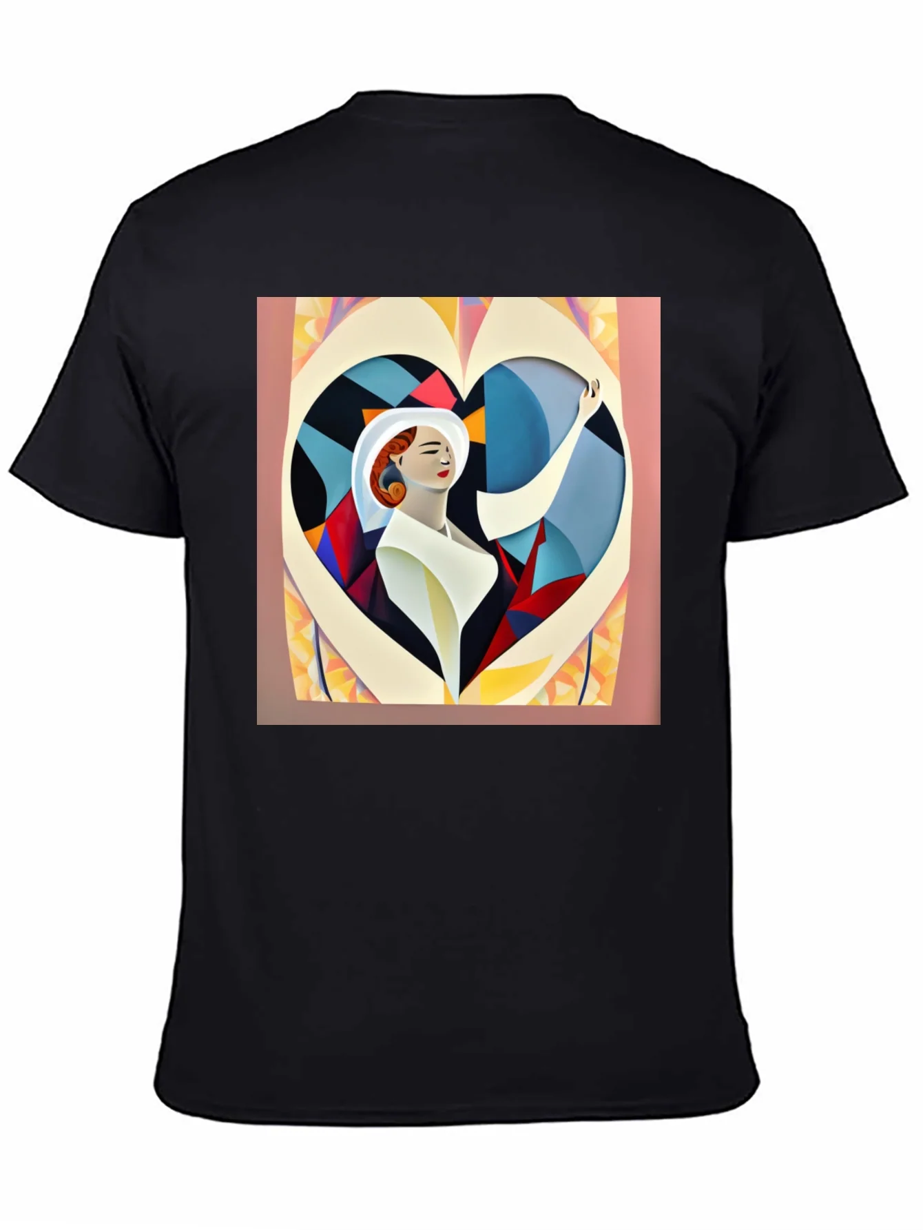 Abstract Art Woman Heart Graphic Tee