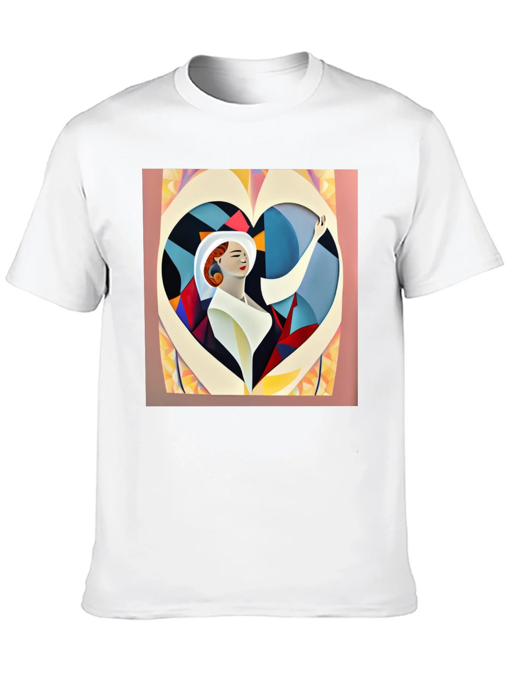 Abstract Art Woman Heart Graphic Tee