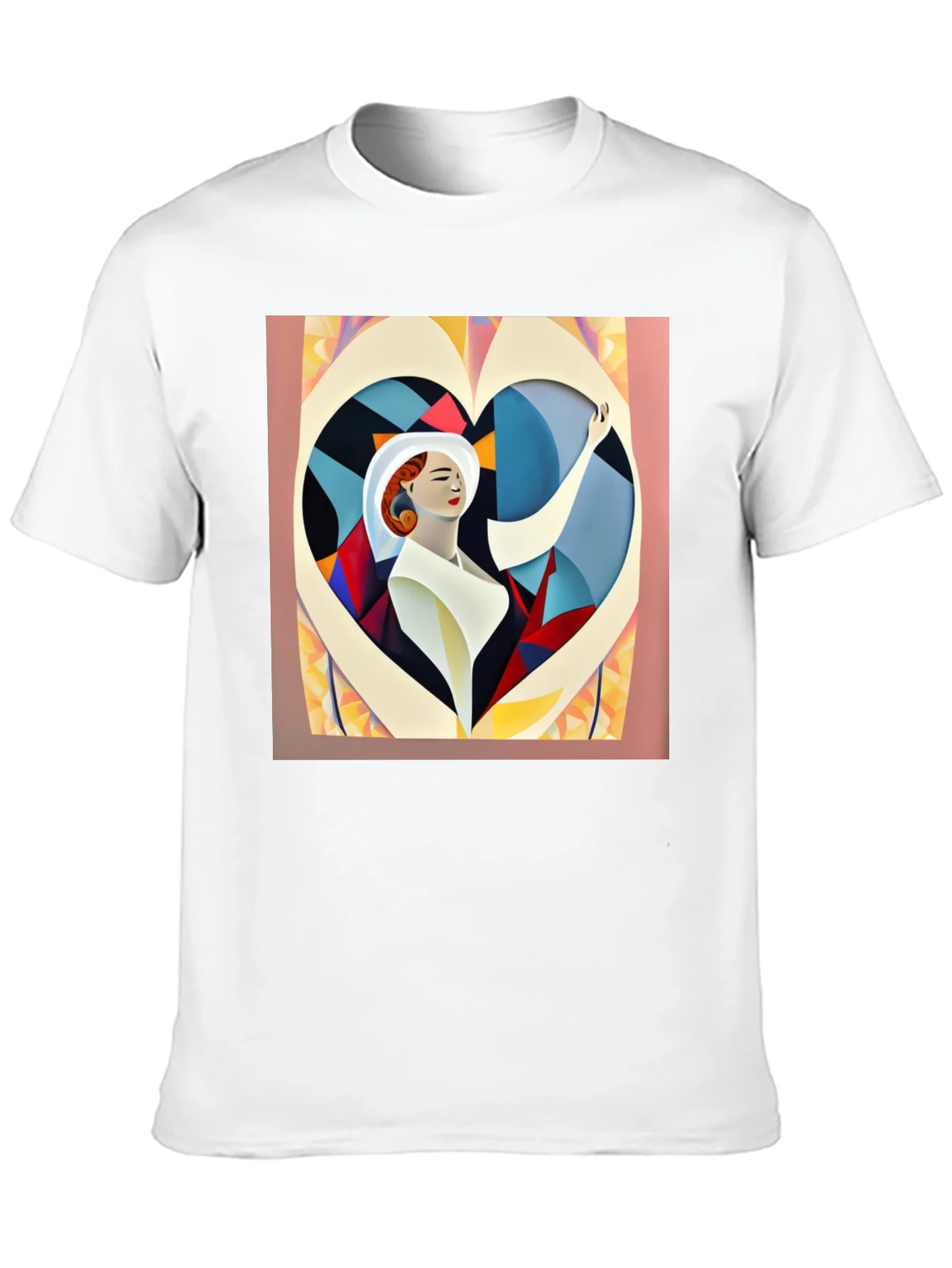 Abstract Art Woman Heart Graphic Tee