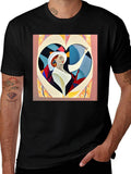 Abstract Art Woman Heart Graphic Tee