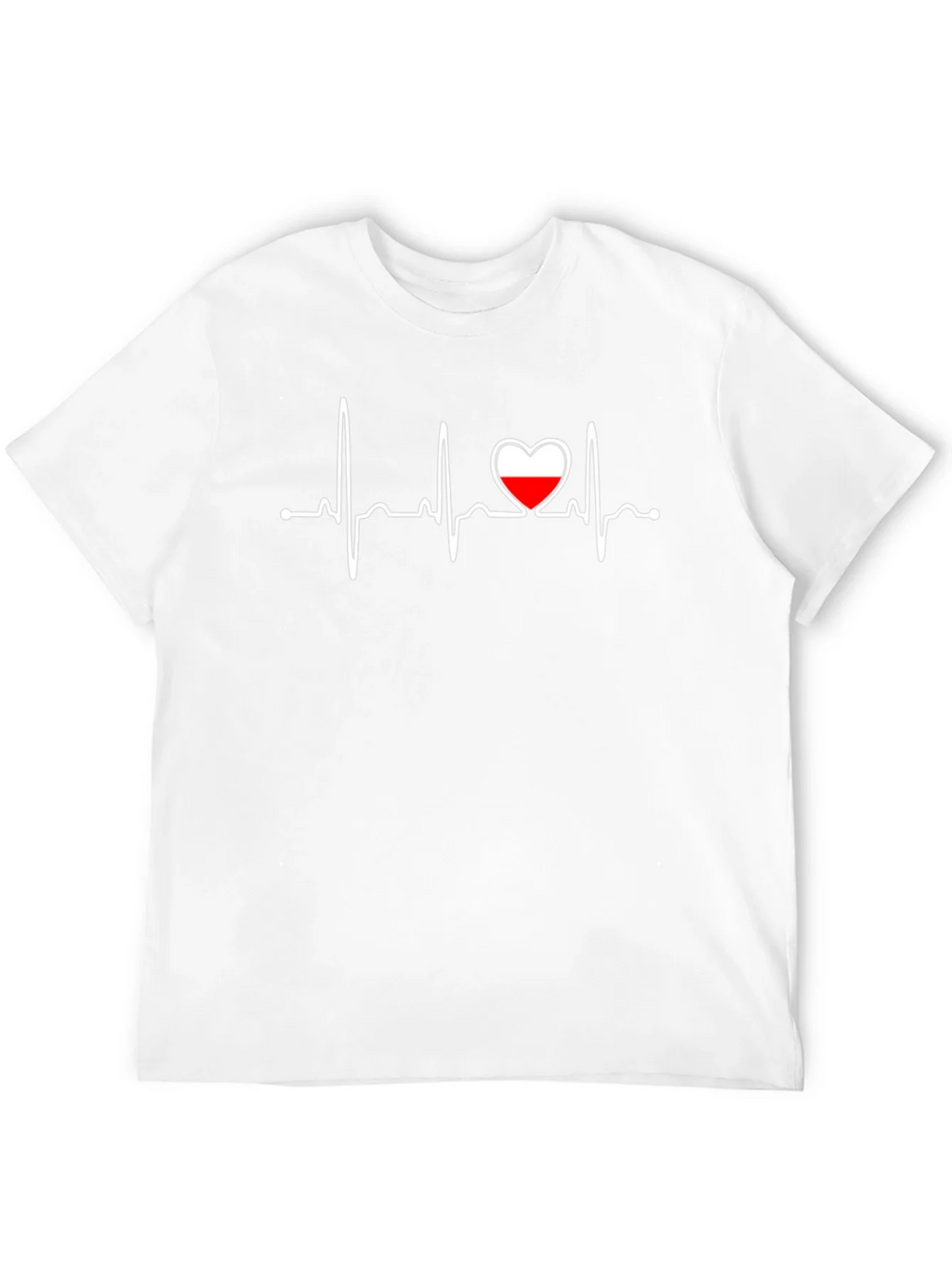 Heartbeat Poland Flag Graphic T-Shirt